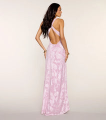 Jacqueline Open Back A-Line Formal Dress