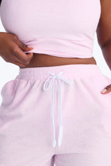 The Way I See It Bikini And Coverup Short Set - Pink