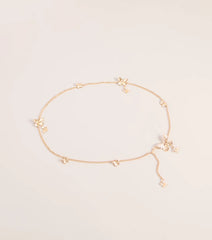 Flutter Detail Butterfly Chain Belt