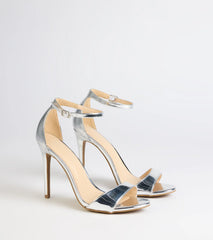 Glam Steps Metallic Stiletto Heels