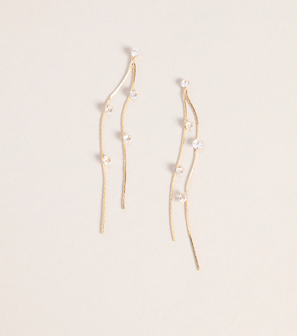 Glam In Motion Rhinestone Earrings
