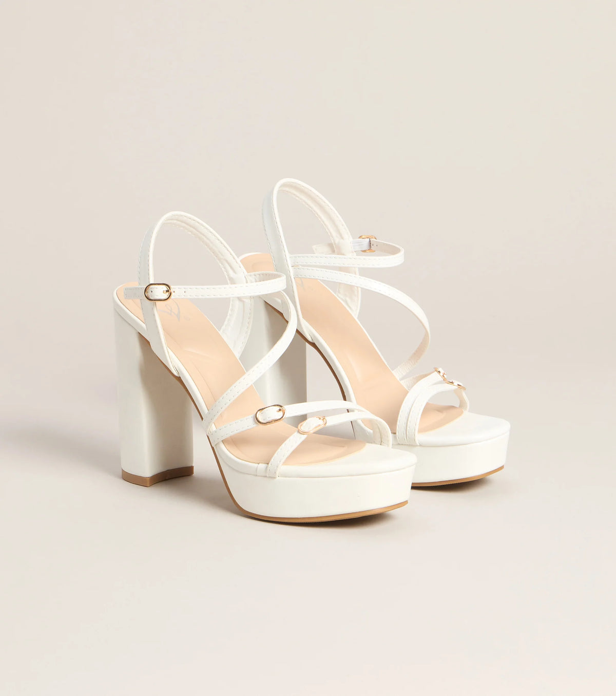 Soft Glam Steps Platform Block Heels