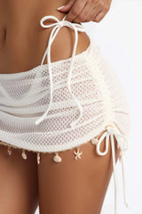 Sand And Seashells Bikini And Coverup - White