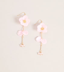 Bloom Drop Floral Linear Earrings