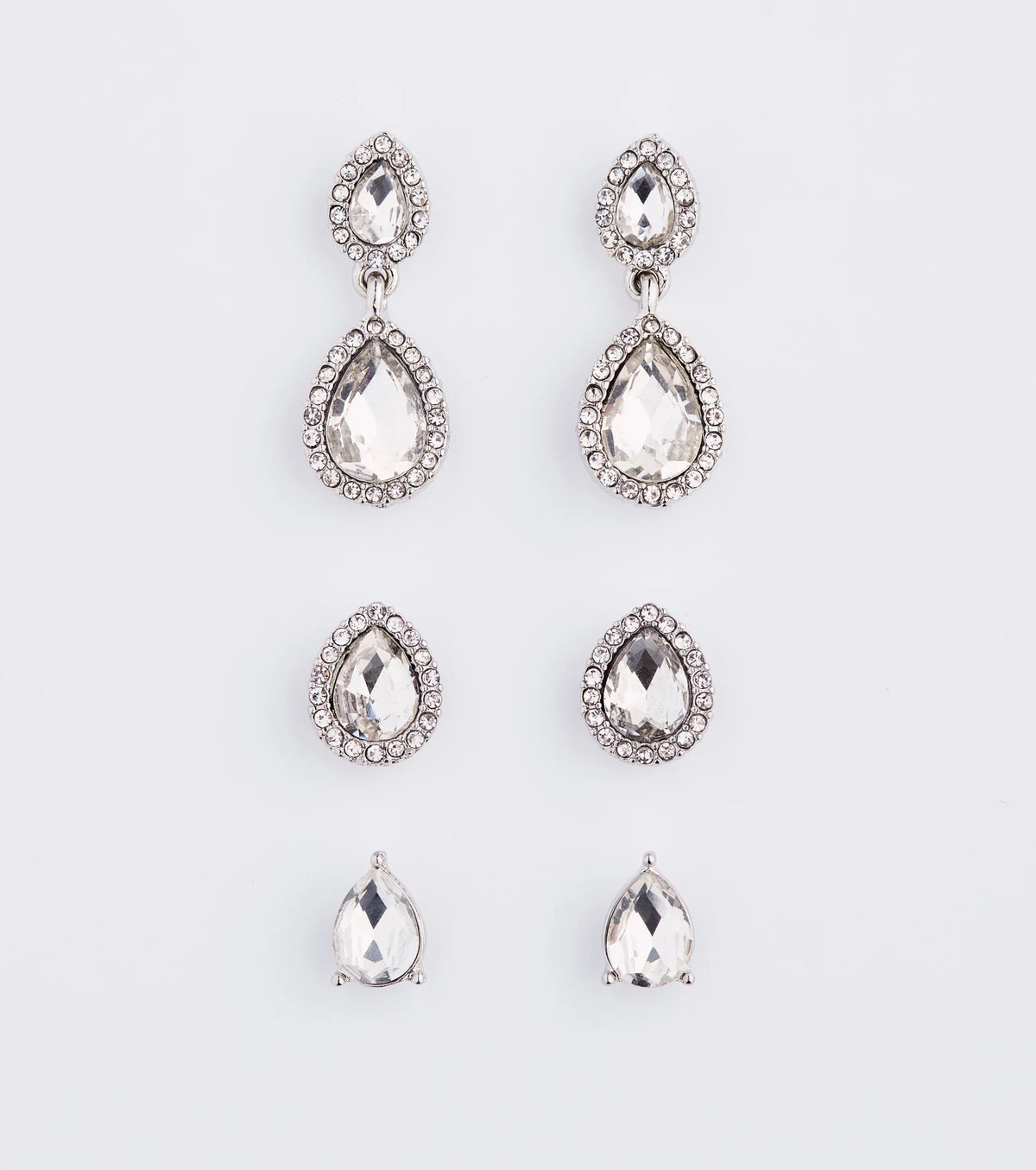 Chic Luxurious Rhinestone Earrings Set