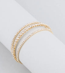 Glimmering Shine Rhinestone Cuff Bracelet