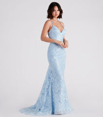 Katy Lace Mermaid High Low Ball Gown