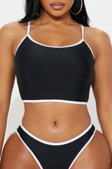 Honolulu Tankini 2 Piece Bikini - Black