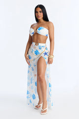 Island Nights Bikini And Sarong - White/combo