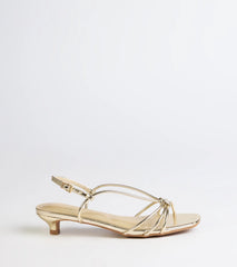 Tied Together Strappy Kitten Heels