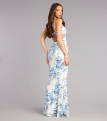 Adalynn Floral Lace Mermaid Formal Dress
